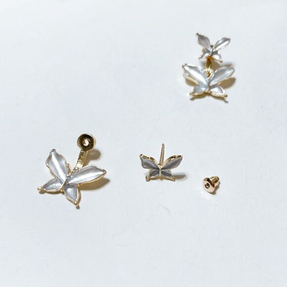 butterfly earrings N287 - Picture 5 of 6